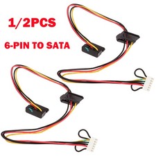1/2PC 6-Pin To 2-Port HDD SATA Power Socket Cable Conector For Acer Computer NEW picture