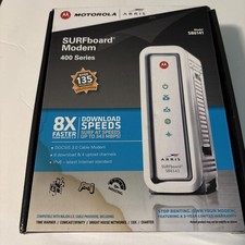 Motorola ARRIS SURFboard SB6141 DOCSIS 3.0 Cable Modem 400 Series (White) A7 picture