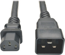TRIPP LITE P032-003 Heavy Duty Power Cord PDU 15Amp 12AWG IEC 320 C13 C20 3', Bl picture