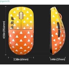 Demon Slayer Tanjiro Wireless Gaming Mouse PAW3395 PC Anime Birthday Gift Decor picture