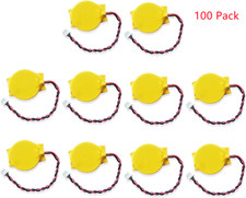  100 X Two Pin 2 For Lenovo Acer HP Dell Toshiba IBM Laptop Cmos Battery CR2032 picture