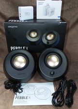 Creative Pebble X 2.0 Desktop Speakers USB-C Bluetooth 5.3 RGB Lighting 30W picture