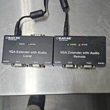 Black Box VGA Extender with Audio Support Local & Remote Units AC556A picture