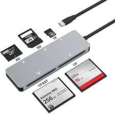 CFast 2.0 Card Reader, USB C CFast Card Reader 3.0 5Gbps CFast CF/SD/TF/XD 5 in1 picture