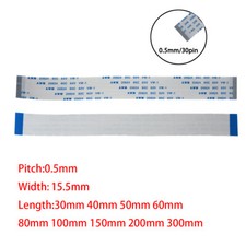 30Pin 0.5mm FFC FPC Flexible Flat Cable AWM VW-1 20624 80C 60V Connector Wire picture