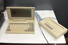Vintage Toshiba T1100 PLUS Laptop & Diconix 150 Printer Bundle Case Powers On picture