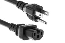 Heavy Duty Power Cord 14awg Nema 5 15p C15 2FT 10 Pack 0.6M AC Power IEC picture