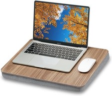 Lap Desk with Pillow Cushion Portable Laptop Bed Fits up to 15.6 inch Stand picture