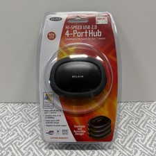 Vintage Belkin Hi-Speed USB 2.0 4-Port Hub F5U224 New Sealed Win XP Mac CompUSA picture