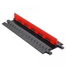 Cable Protector, 1-1/4 in H, 38-1/2 in L, 11 in W, 1 Channel, Polyurethane, picture
