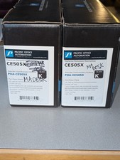 HP 05X CE505X Lot Of 2 Black High yield Toner New Sealed Box Office Automation  picture