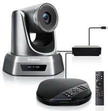 Tenveo PTZ Conference Camera VA3000 & Conference Microphone 6m Radius, 10x Zoom, 1080p picture