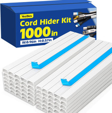 1000In Cord Hider Kit, Paintable Cable Raceway for Wall Cords picture