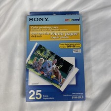 NEW Sony SVM-25LS PHOTO PAPER 25 Prints 4