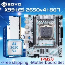 SOYO X99 Gaming Motherboard Bundle Intel Xeon E5 2650 V4 CPU DDR4 8GB RAM M.2 picture