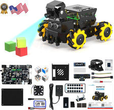 Raspberry Pi 5 AI Vision Robot with Large AI Model 360° Mecanum Wheels Support picture