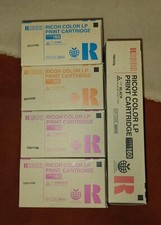 RICOH TONER CARTRIDGE BLACK x1, CYAN x1, YELLOW x1, MAGENTA x2 TYPE 160 (Total=5 picture