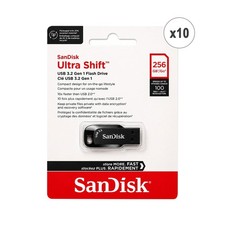 10-Pack SanDisk Ultra Shift USB 3.2 Gen 1 Flash Drive - 256GB picture