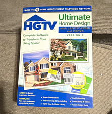 HGTV Ultimate Home Design Landscaping & Decks v3 CD with User Manual picture