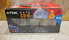TDK 50 Pack - Data CD-R 80 Min 700 BM 48X - Multicolor Slim Cases picture