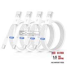 QZIIW 4 Pack USB C Fast Charging Cable 3FT For iPhone 17 3FT+3FT+3FT+3FT White picture