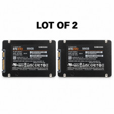 Lot of 2 Samsung 870 EVO 500GB 2.5