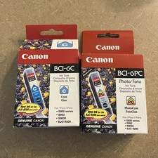 Genuine Canon BCI-6PM Photo Cyan  Ink Tank Cartridge New Sealed  Lot Of 2 picture