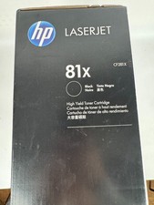 HP 81X CF281X Black High Yield LaserJet Toner Cartridge New Sealed picture