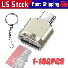 TypeC To Micro SD TF Card Reader OTG USB Adapter Converter For Samsung Phone LOT picture