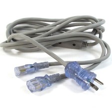Well Shin Hospital Grade NEMA 5-15P to Dual IEC 320 C13 AC Power Cord 10 Feet 3M picture