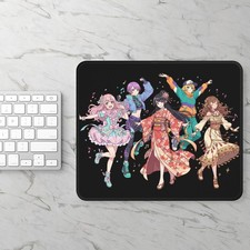 Girl Group Dancers Illustration Gaming Mouse Pad | Girly Tomboy Hippie picture