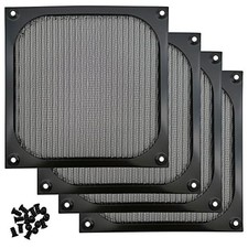 Computer Fan Filter Grills, 4 Pack, Black, 60mm, Aluminum Mesh picture