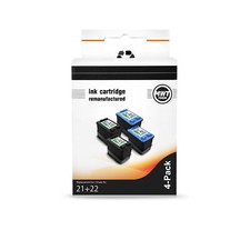 4x MWT Ink 2+2 Compatible for HP 21XL 22XL 21 22 XL NO21XL NO22XL picture