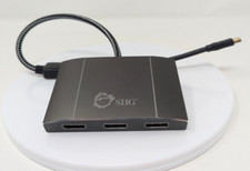 SIIG 3 Port DisplayPort MST Hub 4k - Muti Monitor Splitter 1x3 + Mini DP Adapter picture