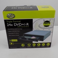 Gear Head 24x DVD+/-R SATA Internal Drive Model 24XDVDINT Open Package UNTESTED picture