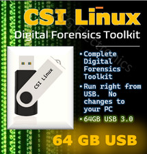 CSI Linux Digital Forensics Social Media Intelligence Recon OSNIT USB3 64GB picture