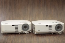 Lot of 2 NEC LCD Projectors - VT491 VT580 - Work perfect, new filters, low use picture