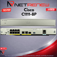 Cisco ISR C1111-8P Integrated Services Router 8 Port Gigabit ** Grade C ** picture