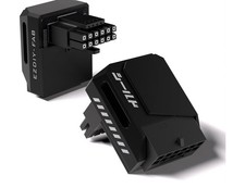 EZDIY-FAB PCIe 5.1 12V-2x6 GPU Adapter, 600W, 90° Right-Angle, RVS, Black picture