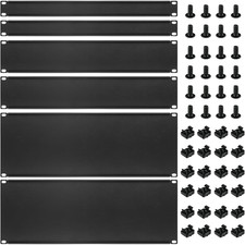 6 Pcs 1U,2U,4U Blank Panel Metal Rack Mount, 19 Inches, Filler Panel Mount Space picture