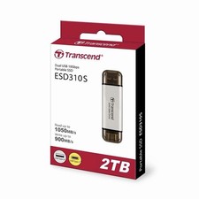 Transcend ESD310S 2TB Dual USB Portable External SSD 10Gbps USB-A/USB-C picture