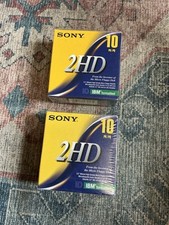 Sony 2HD Floppy Diskettes IBM Formatted 1.44MB 3.5-inch, 10-Pack, New Sealed 2pk picture