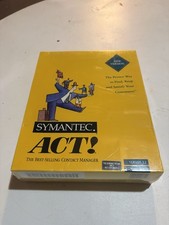 Apple Macintosh Symantec ACT Version 2.5 Software NEW/SEALED Not For Resale 1.1 picture