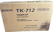 Genuine Kyocera Mita TK712 Black Toner Cartridge FS-9130DN FS-9530DN picture