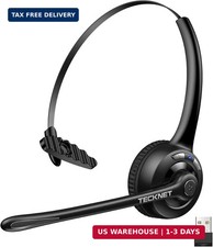 TECKNET Wireless Headset (USB Dongle), Bluetooth Headphones with Noise Cancellin picture