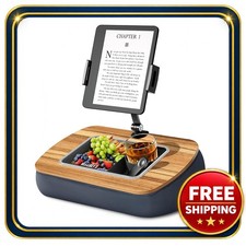 Tablet Pillow Stand with Adjustable Arm and Snack Bowl for Kindle iPad picture