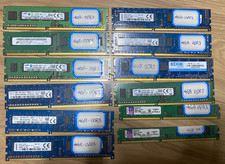 Lot of 12 variety Brand 4GB DDR3 Desktop RAM Memory Chips-Untested picture