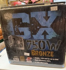 Cooler Master GX 750W ATX Power Supply 80 Plus Bronze Working FREE P&P picture