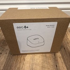 eero 6+ Dual-Band Mesh Wi‑Fi 6 Router, White, 1200 Mbps, 2x LAN R010001 picture