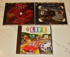 Vintage The Game of Life (1998) Windows 95/98 PC CD +Stronghold 2  + Chaos Gate picture